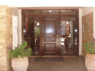 Main entrance door to building