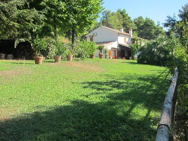 The house from the swimming pool