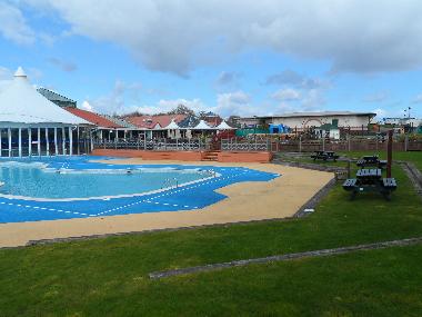 Large outdoor swimming pool