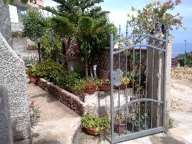 entrance of the villa