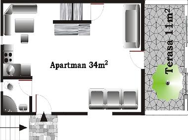 Holiday Apartment in Tivat - Krasici (Montenegro) or holiday homes and vacation rentals
