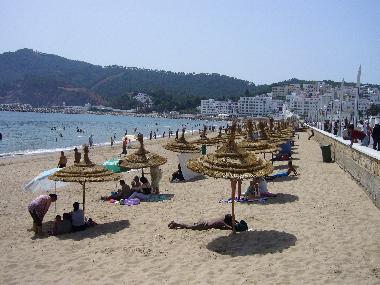 The beach at nearby M