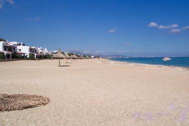 The golden beaches 7 minutes walk from the apartment