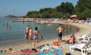 blue flag beach near the apartment
