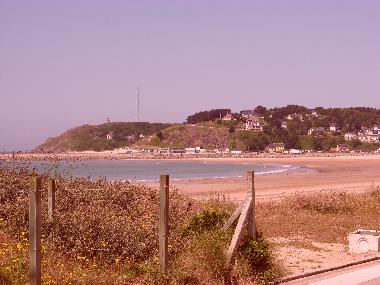 The beach, 500 yards from the house