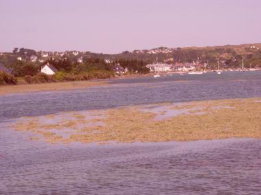 Estuary going round the estate, high tide