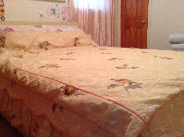 Queen size bed for two