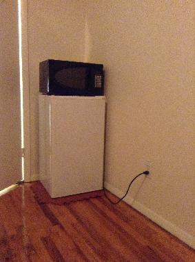 microwave and refrigerator