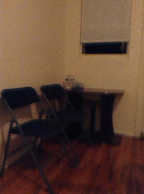table and chairs