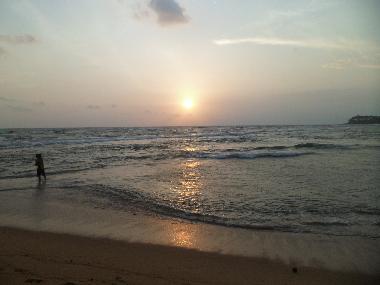 Beruwala Beach in the evening