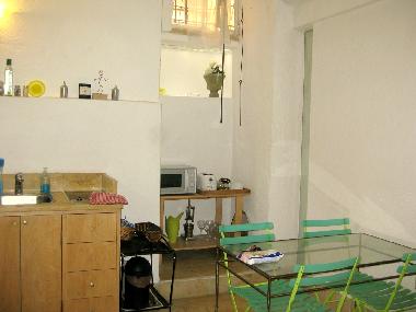 Kitchen and dining area