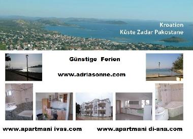 Holiday Apartment in Pakostane (Zadarska) or holiday homes and vacation rentals