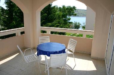 View on sea from apartment balcony and house pvt sand beach