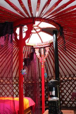 typical example of Mongolian yurt structural design