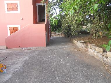 entrance  back off the house