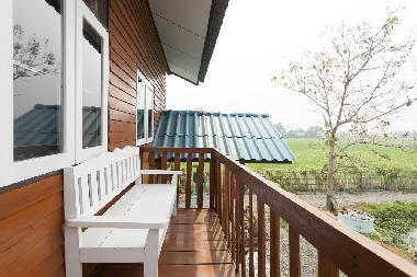 Balcony with bench 