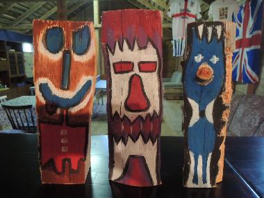 Works of art by young visitos