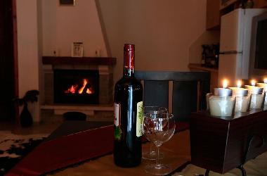 relax by the cosy wood burning fire