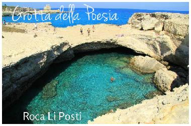 one of the few Italy's natural swimming pool - grotta della poesia - Poetry Grotto