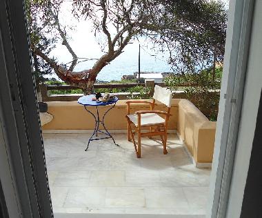 The balcony with the view to the sea