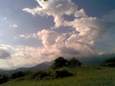 Hills and Views on the fields of the property