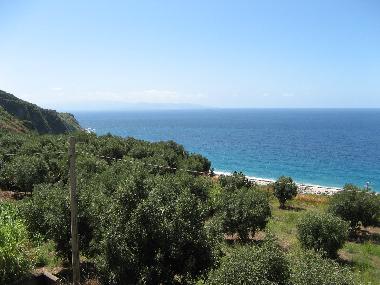 View from the terrace - Sicily Isle in the background