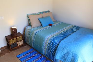 Comfortable bed with luxurious linen