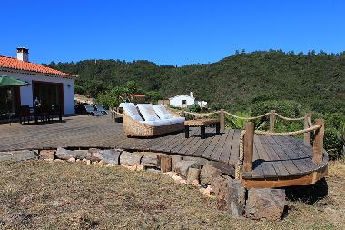 Yoga lessons also availabe on the deck