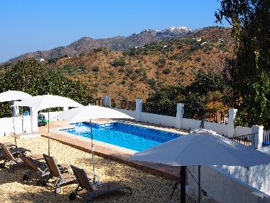 View of pool from the private terrace