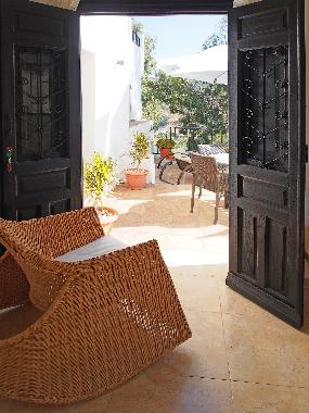 View of Olive private terrace from the living room