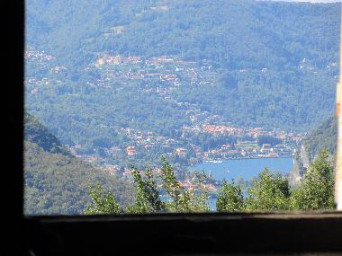 View of Lugano Lake from one of the window
