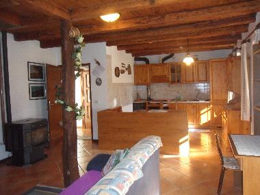 living room and kitchen