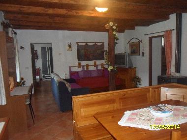 living room and dining