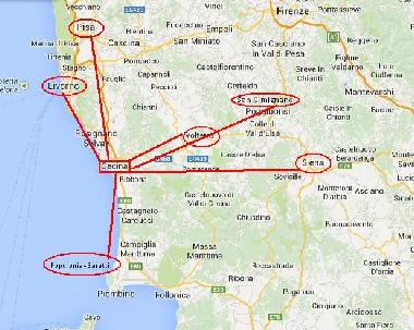 Cultural tour around Cecina