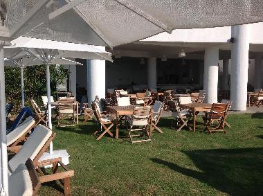 bar and restaurant at the level down the swimmingpool