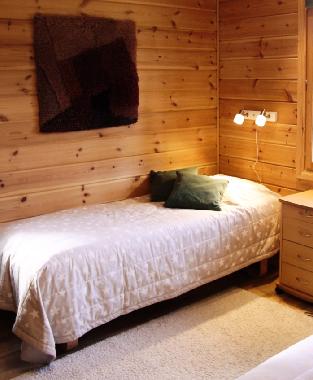 Second bedroom has two separate beds which you can put together in you want to.