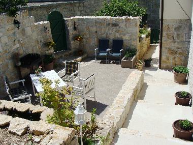 Outside terrace area.