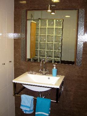 bathroom with walk-in shower