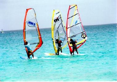 kite surfing off Santa Maria beach