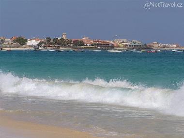 Santa Maria from the beach.