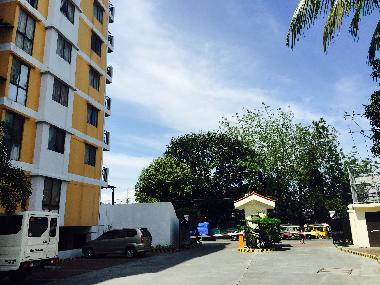 This is the nearest entrance to the building. Security guard house