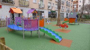 children?s playground right at the corner