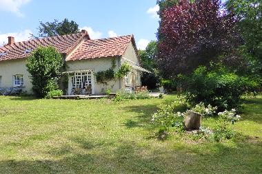 lovely garden with lots of possibilities to play for children