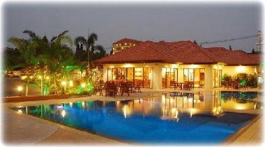 Club house at dawn