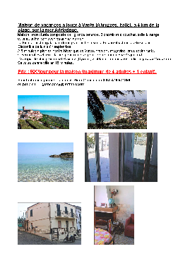 Holiday House in Vasto (Chieti) or holiday homes and vacation rentals