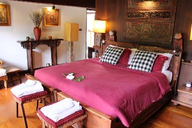 Indonesian artifacts and antiques are abound in this splendid Java suite
