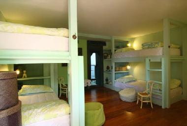 The bunk bedroom is ideal for children on holiday