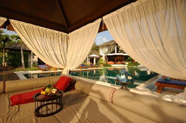 Relax in poolside sala or head out for a swim