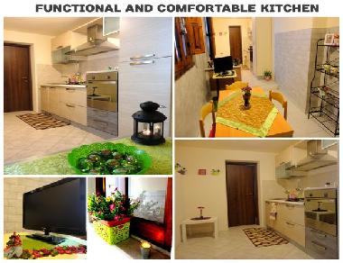 houses for rent in sicily whit functional and comfortable kitchen