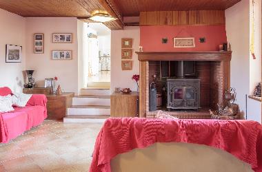 The Snug with woodburner